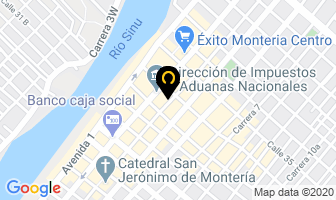 Mapa de Plásticos Y Desechables Zenú en Montería