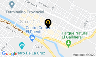 Mapa de Plastifonce en San Gil