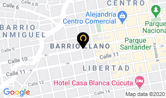 Mapa de Plastimoda Y Cueros Ltda. en Cúcuta