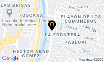 Mapa de Plastiríos en Medellín