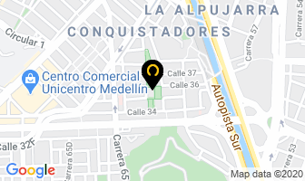 Mapa de Plastivegas - Pits en Medellín