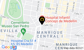 Mapa de Play Publicidad en Medellín