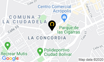 Mapa de Plaza Internet en Bucaramanga