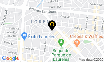 Mapa de Plenilunio en Medellín