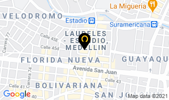 Mapa de Plomeria Roto Rooter en Medellín