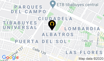 Mapa de Plomería Suba en Bogotá D.C