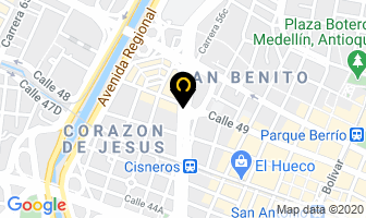 Mapa de Pollo Broster Isis en Medellín