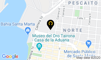 Mapa de Pollos Charles en Santa Marta