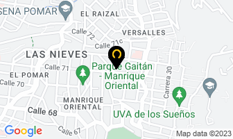 Mapa de Pollos Mario Manrique en Medellín