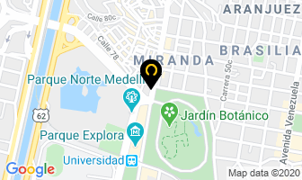Mapa de Pollos Mario Santamaría en Medellín