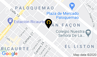 Mapa de Polyfique Ltda. en Bogotá D.C