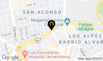 Mapa de Ponque Nevada en Bucaramanga