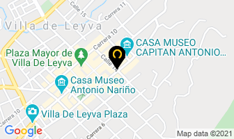Mapa de Posada Santana en Villa de Leyva