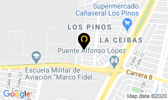 Mapa de Possi Producciones en Cali