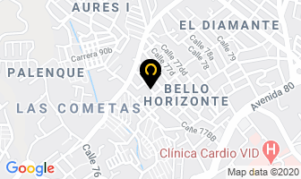 Mapa de Postres Amora Dulce en Medellín