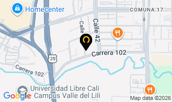 Mapa de Powertech Tecnologia Sas en Cali