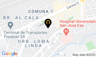 Mapa de Pre-escolar Bamby Del Norte en Popayán
