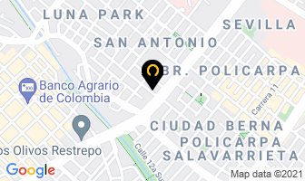 Mapa de Pre-escolar Sentimientos en Bogotá D.C