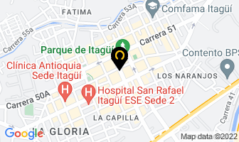 Mapa de Pre Exequiales El Camino en Itaguí