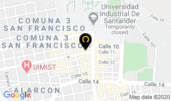 Mapa de Pre Icfes Vision U en Bucaramanga