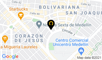 Mapa de Preescolar Genios en Medellín