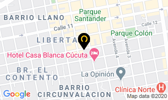 Mapa de Prefabricados Aligerados en Cúcuta