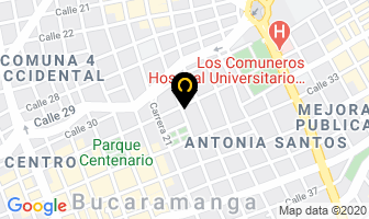 Mapa de Prendas Jovenes en Bucaramanga