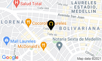 Mapa de Prende Fácil en Medellín