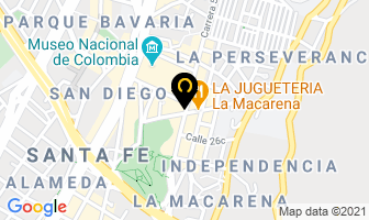 Mapa de Prensa Láser Comunicaciones en Bogotá D.C