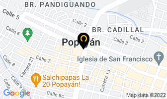 Mapa de Presentaciones Musicales-Serenatas en Popayán