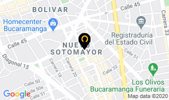 Mapa de Presentaciones Panamericanas en Bucaramanga