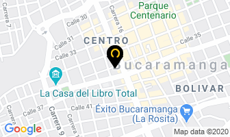 Mapa de Previsual Lectura Vertical en Bucaramanga