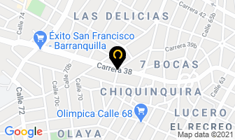 Mapa de Primo Gourmet en Barranquilla
