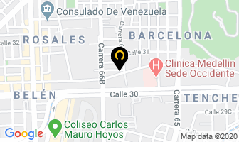 Mapa de Prinza S.a.s. en Medellín