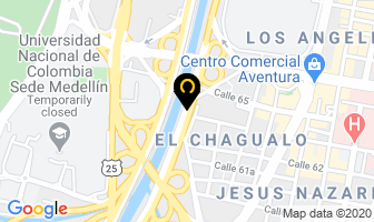 Mapa de Prisma Obras Y Maderas Ltda. en Medellín