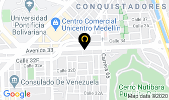 Mapa de Prismatec Indesing en Medellín