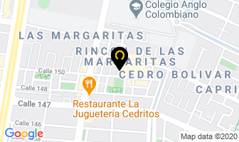Mapa de Pro Artes 150 en Bogotá D.C