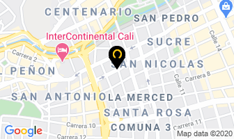 Mapa de Proartes en Cali