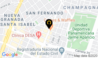 Mapa de Prodent en Cali
