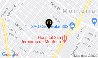 Mapa de Producciones Lujo en Montería
