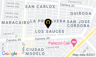 Mapa de Producciones Piscataway en Cali