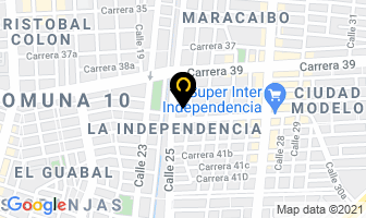 Mapa de Producciones Ritmoteca en Cali