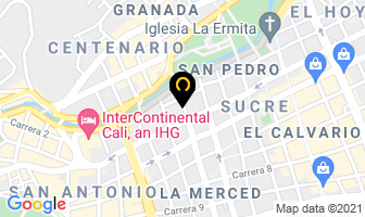 Mapa de Producciones Roxy en Cali