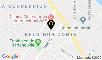 Mapa de Productos De Consumo Ltda. en Barranquilla