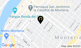 Mapa de Productos Naturales Prema en Montería