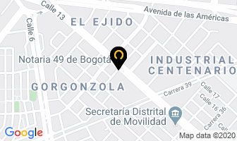 Mapa de Productos Yupi Ltda. en Bogotá D.C