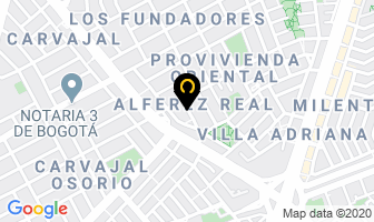 Mapa de Produlimas en Bogotá D.C