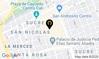 Mapa de Produmuebles Metálicos en Cali