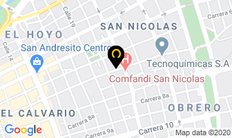 Mapa de Produplasticos Del Valle en Cali