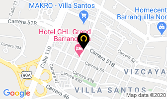 Mapa de Pronovias en Barranquilla